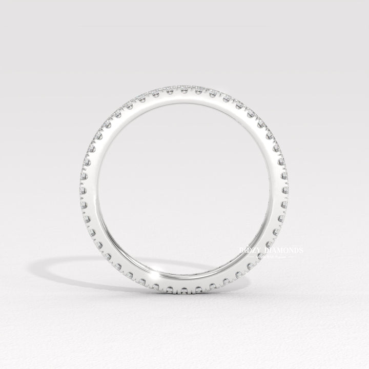 1.90MM Eternity diamond wedding band in rose gold
