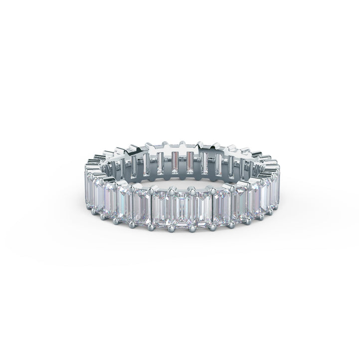 Baguette Cut DE - VS1 Lab Grown Diamond Full Eternity Wedding Band For Women - Doozy Diamonds