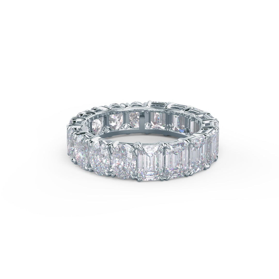 Oval & Emerald DE - VS1 Lab Grown Diamond Eternity Band - Doozy Diamonds