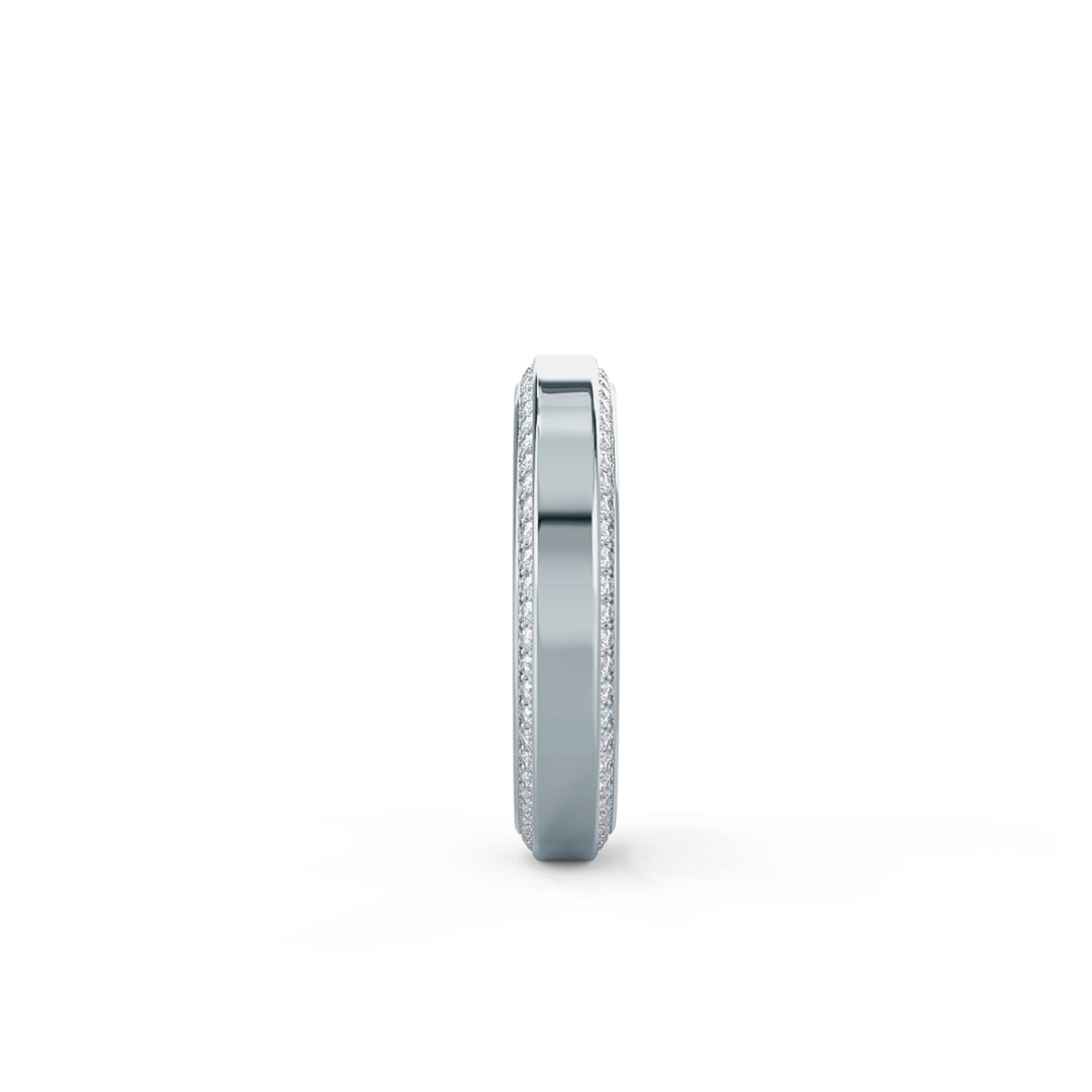 Round Cut Lab Grown Diamond Channel Set Wedding Band - Doozy Diamonds