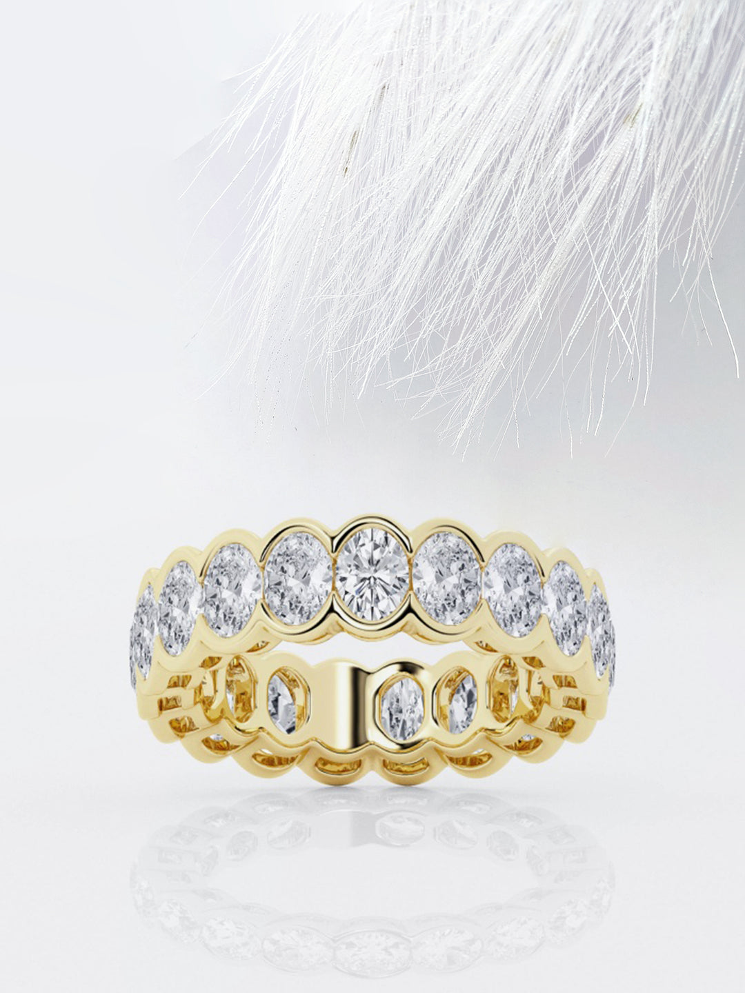 Oval FG - VS2 Lab Grown Diamond Bezel Set Eternity Band - Doozy Diamonds