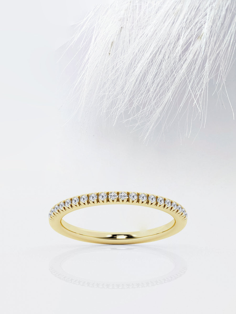 Round FG - VS2 Lab Grown Diamond Half Eternity Band - Doozy Diamonds
