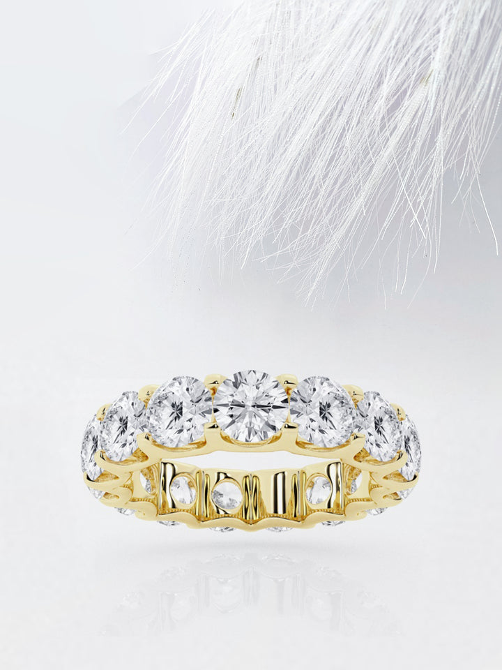 Round FG - VS2 Lab Grown Diamond Full Eternity Wedding Band - Doozy Diamonds