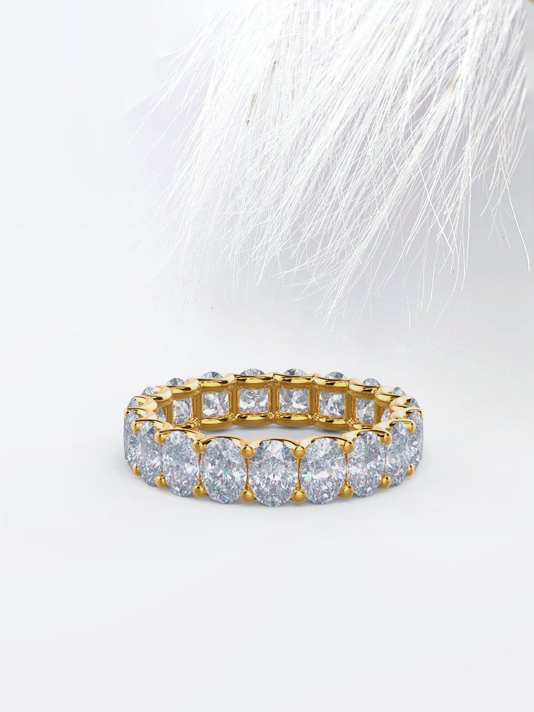Oval DE - VS1 Lab Grown Diamond Full Eternity Wedding Band - Doozy Diamonds