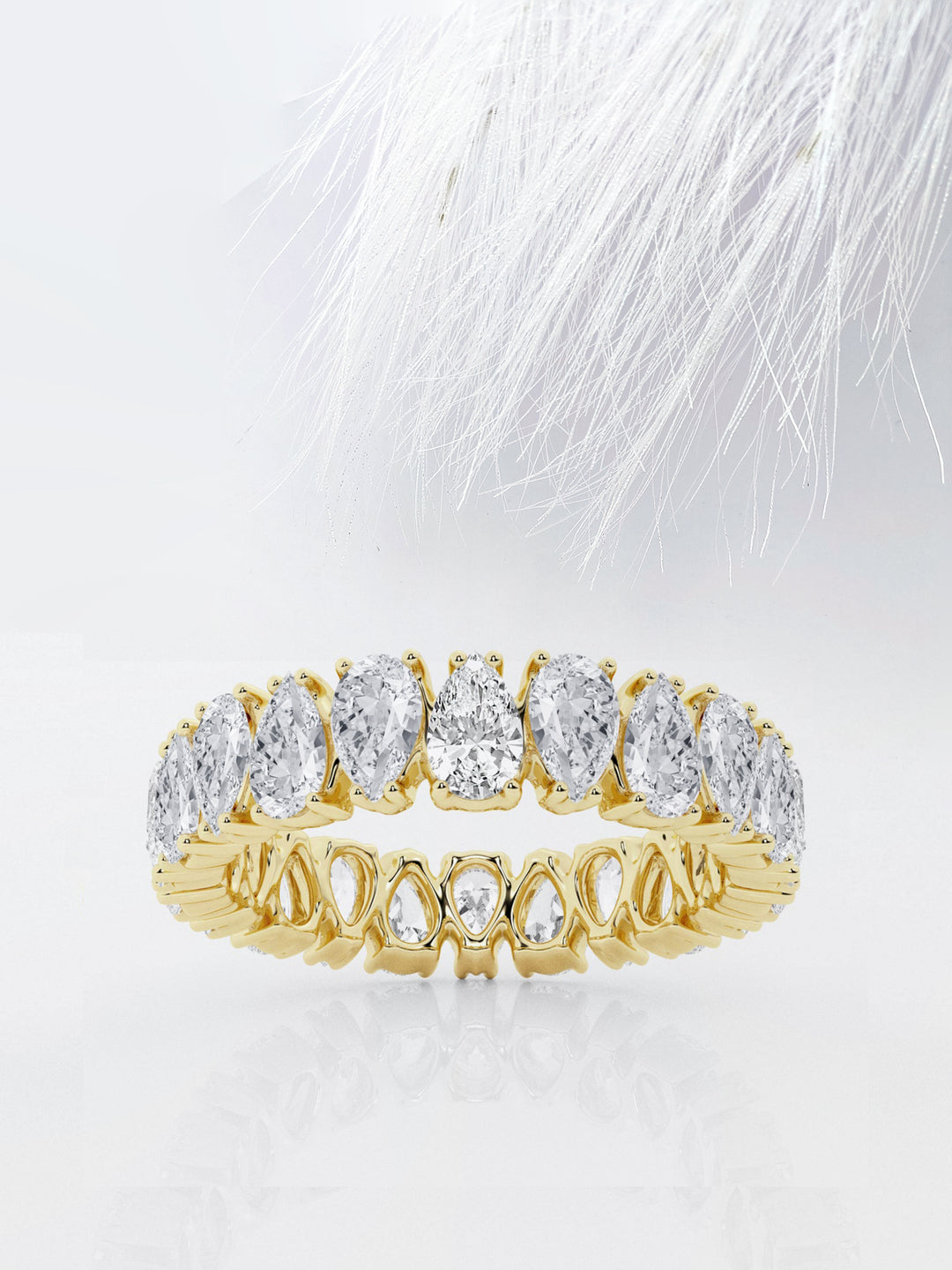Pear FG - VS2 Lab Grown Diamond Alternative Eternity Band - Doozy Diamonds