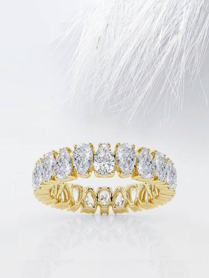 Pear FG - VS2 Lab Grown Diamond Alternative Eternity Band - Doozy Diamonds