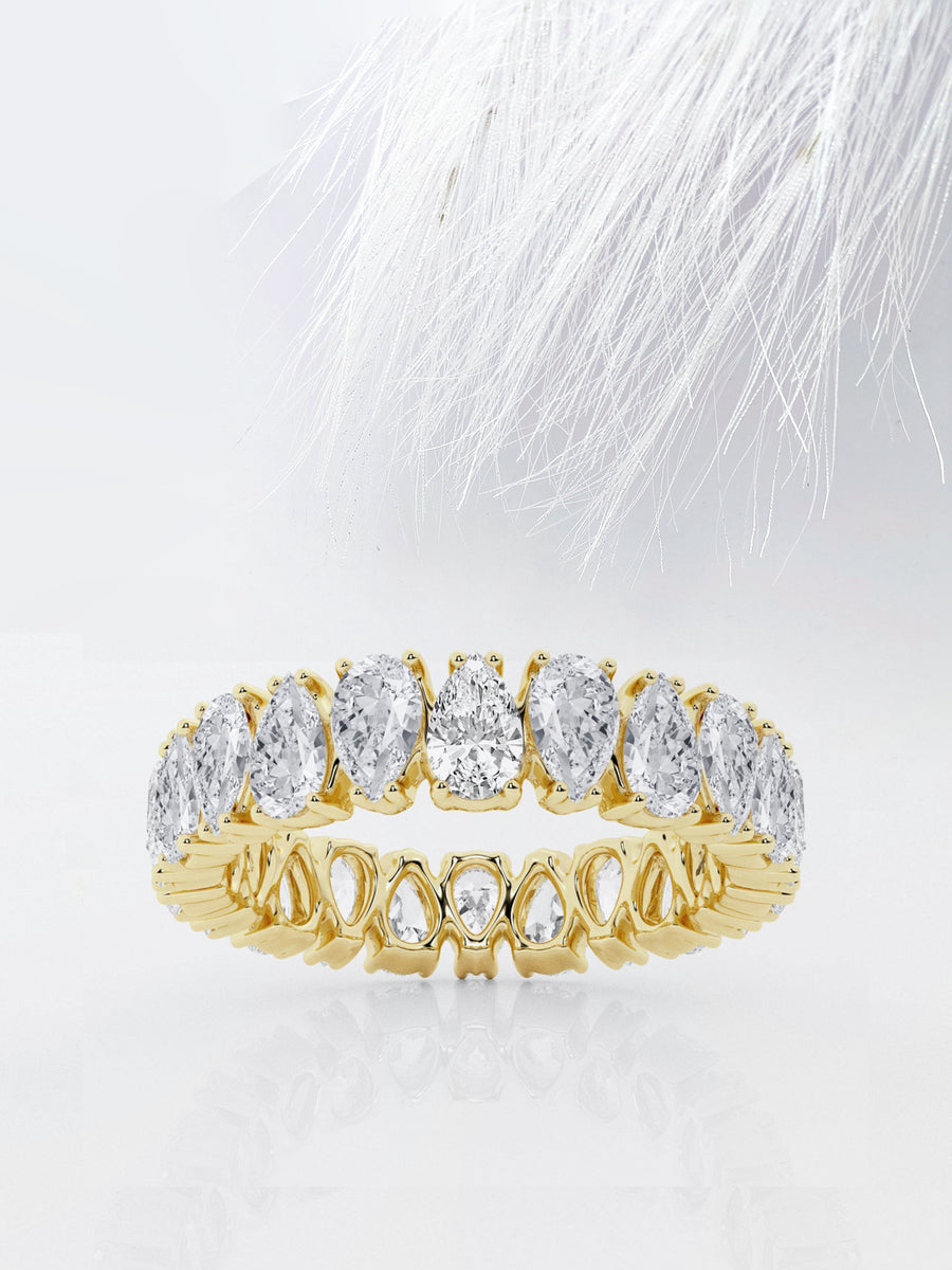 Pear FG - VS2 Lab Grown Diamond Alternative Eternity Band - Doozy Diamonds