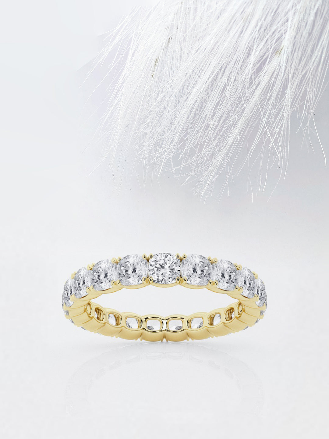 Cushion FG - VS2 Lab Grown Diamond Full Eternity Wedding Band - Doozy Diamonds