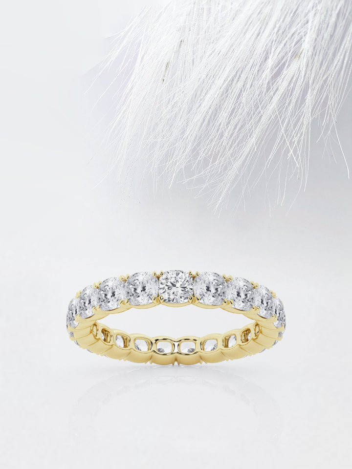 Cushion FG - VS2 Lab Grown Diamond Full Eternity Wedding Band - Doozy Diamonds