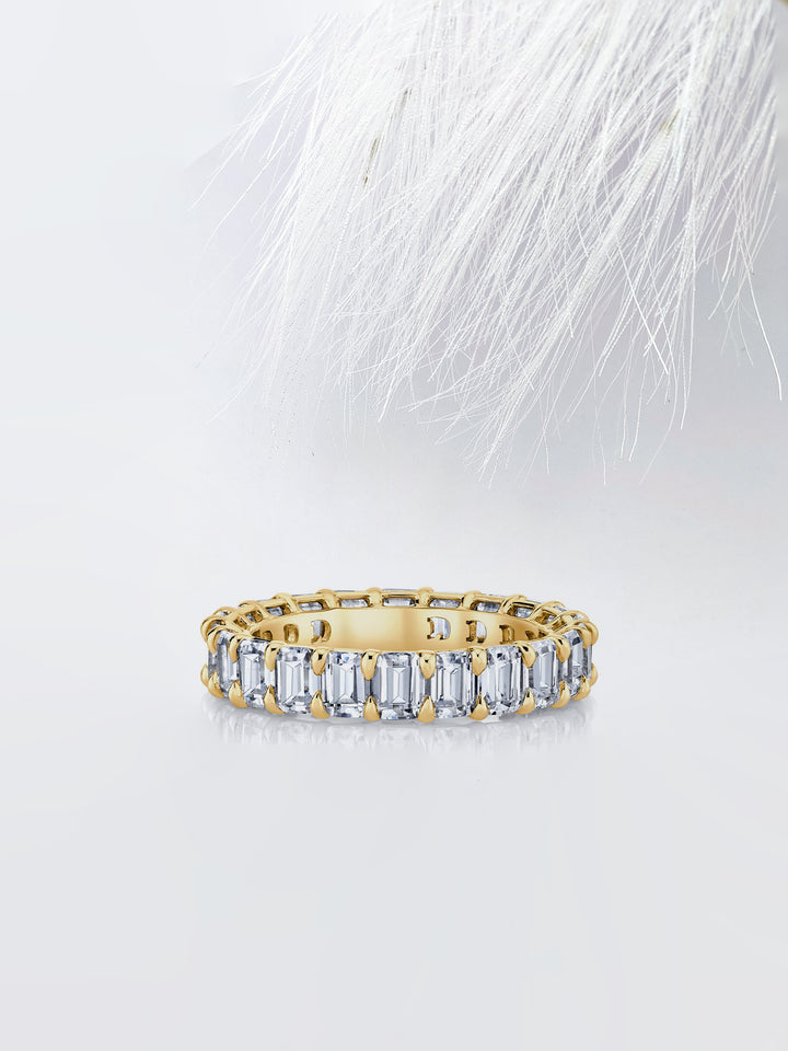 Emerald FG - VS1 Lab Grown Diamond Full Eternity Wedding Band - Doozy Diamonds