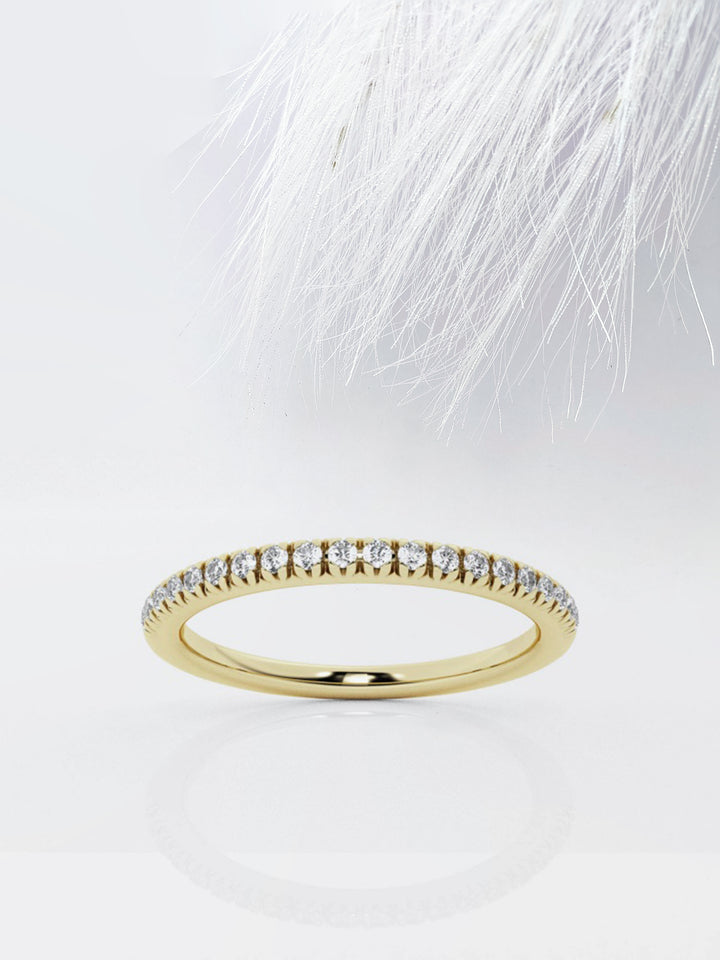 Round FG - VS2 Lab Grown Diamond Half Eternity Wedding Band - Doozy Diamonds