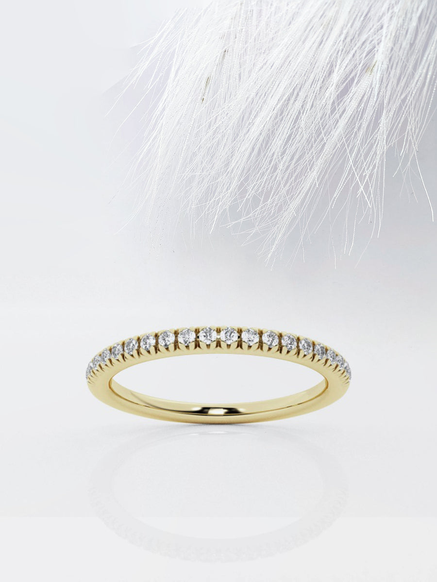 Round FG - VS2 Lab Grown Diamond Half Eternity Wedding Band - Doozy Diamonds