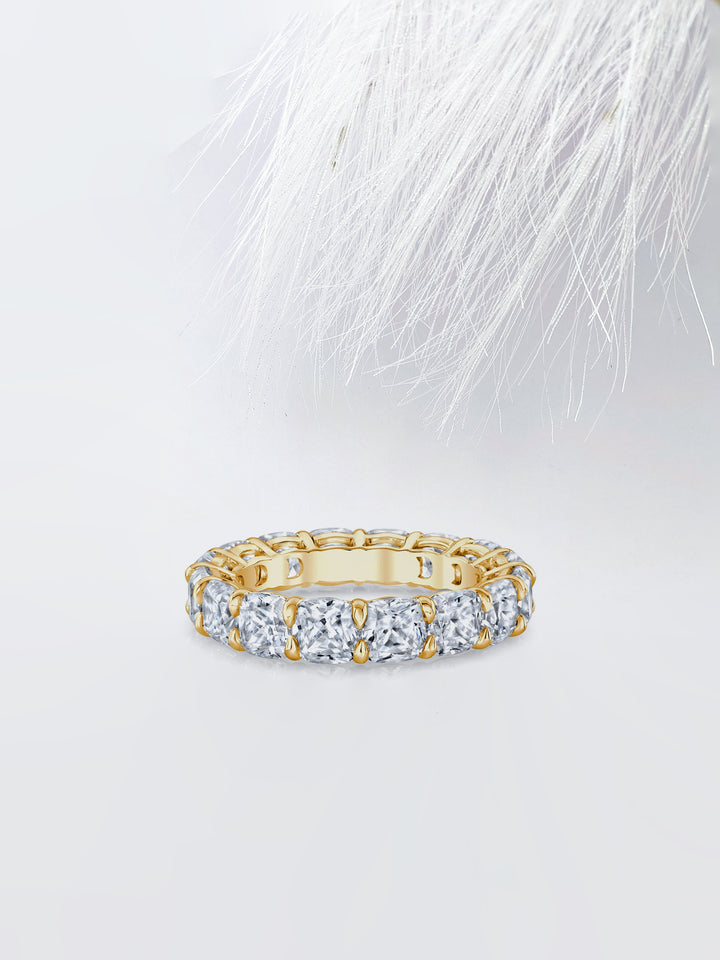 Cushion FG - VS1 Lab Grown Diamond Full Eternity Wedding Band - Doozy Diamonds
