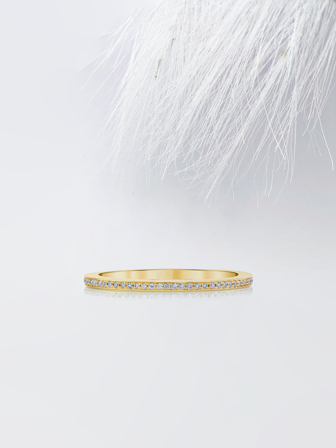 Round FG - VS1 Lab Grown Diamond Full Eternity Wedding Band - Doozy Diamonds