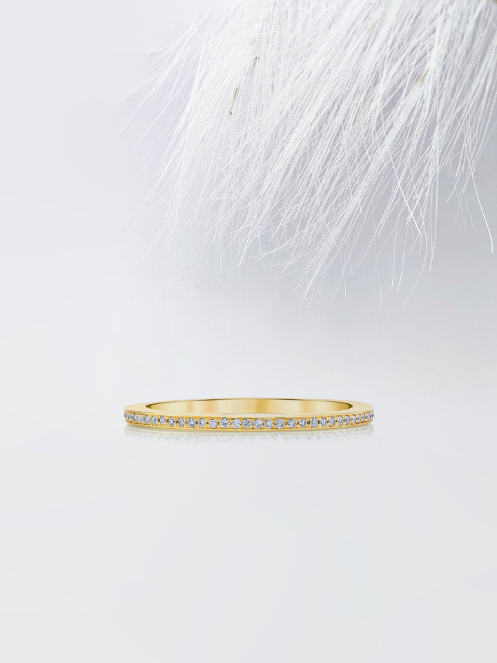 Round FG - VS1 Lab Grown Diamond Full Eternity Wedding Band - Doozy Diamonds