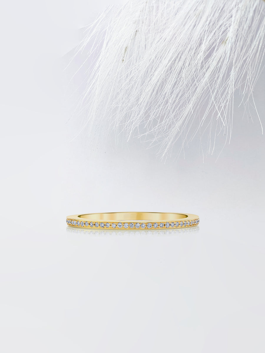Round FG - VS1 Lab Grown Diamond Full Eternity Wedding Band - Doozy Diamonds