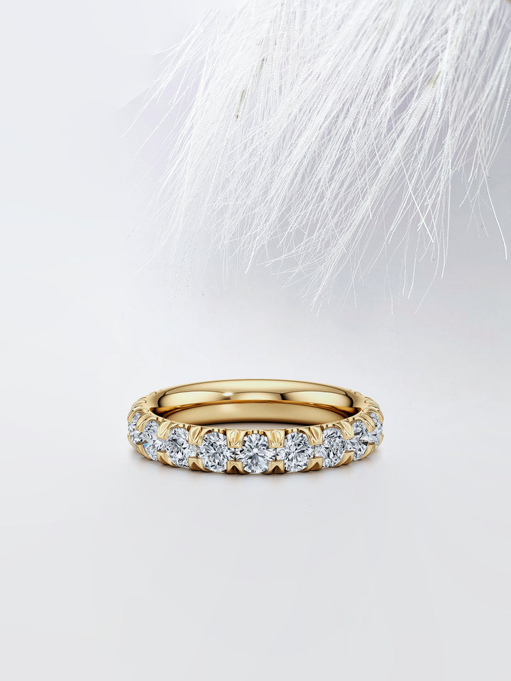 Round FG - VS1 Lab Grown Diamond Half Eternity Wedding Band - Doozy Diamonds