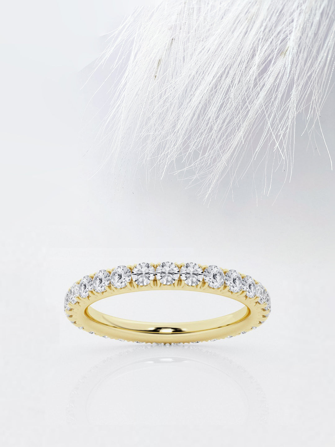 Round FG - VS2 Lab Grown Diamond Full Eternity Wedding Band - Doozy Diamonds