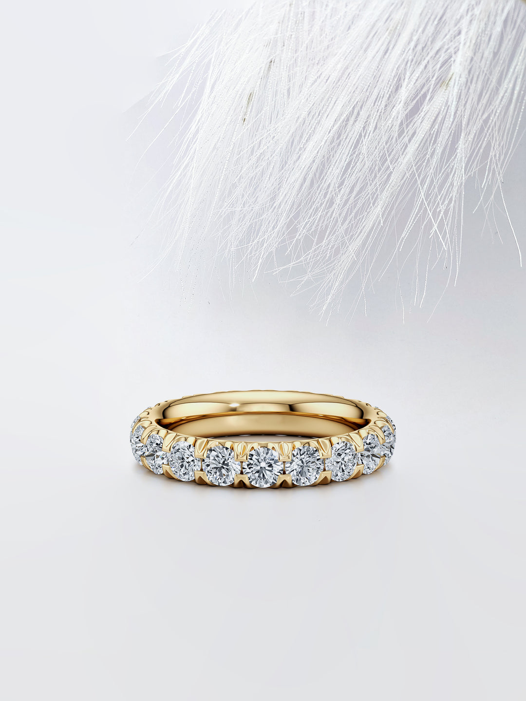 Round FG - VS1 Lab Grown Diamond Eternity Stacking Band - Doozy Diamonds