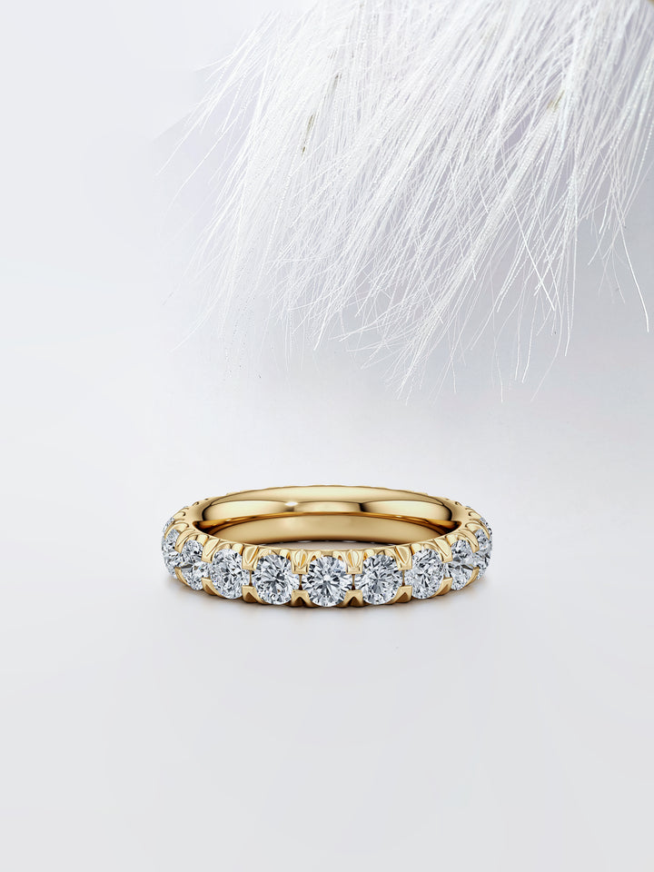 Round FG - VS1 Lab Grown Diamond Eternity Stacking Band - Doozy Diamonds