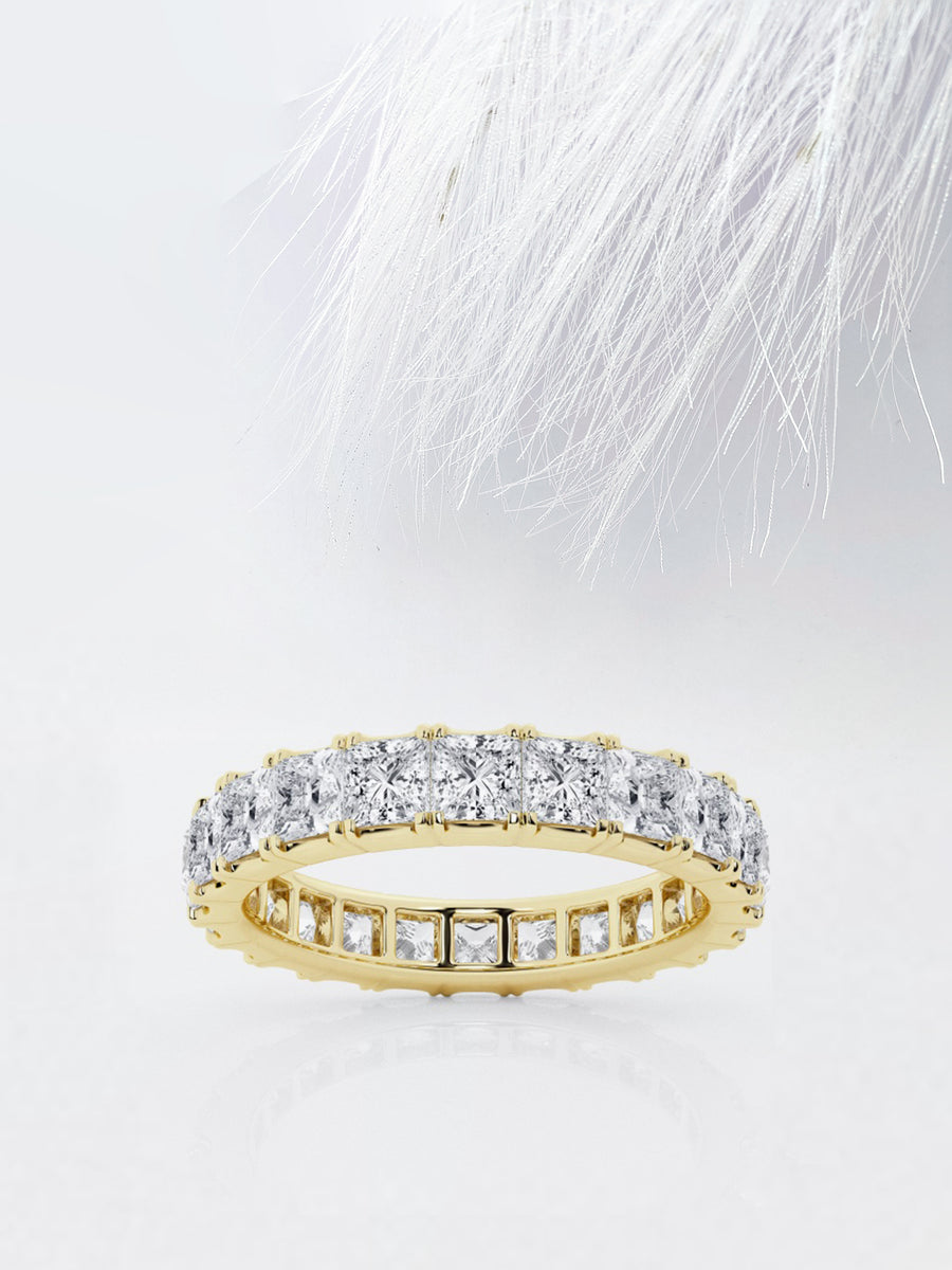Princess FG - VS2 Lab Grown Diamond Full Eternity Wedding Band - Doozy Diamonds