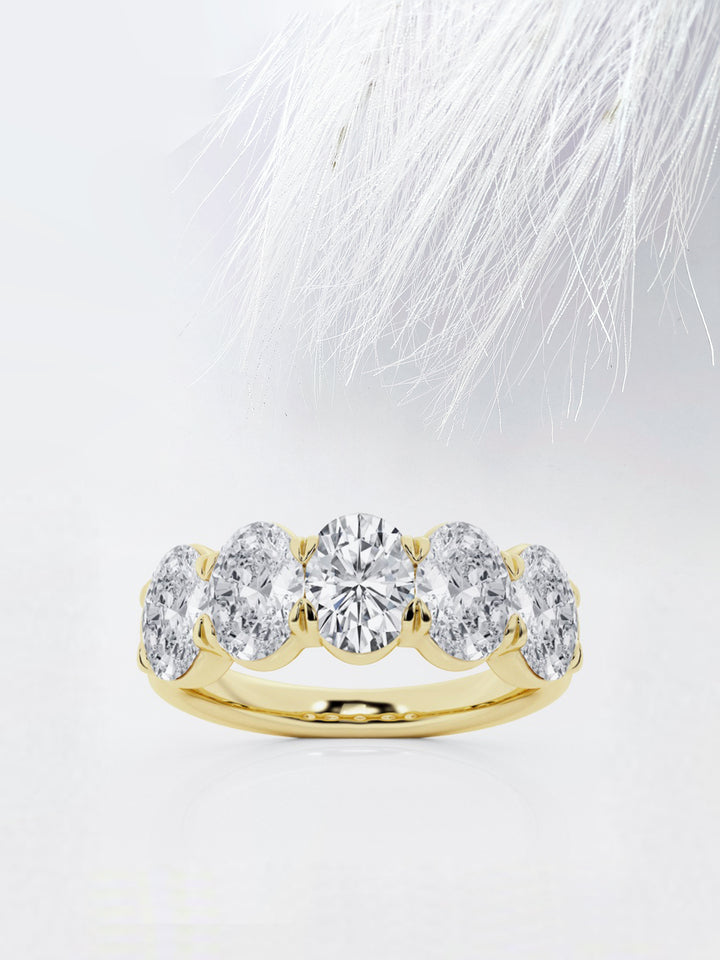 Oval FG - VS2 Lab Grown Diamond Full Eternity Wedding Band - Doozy Diamonds