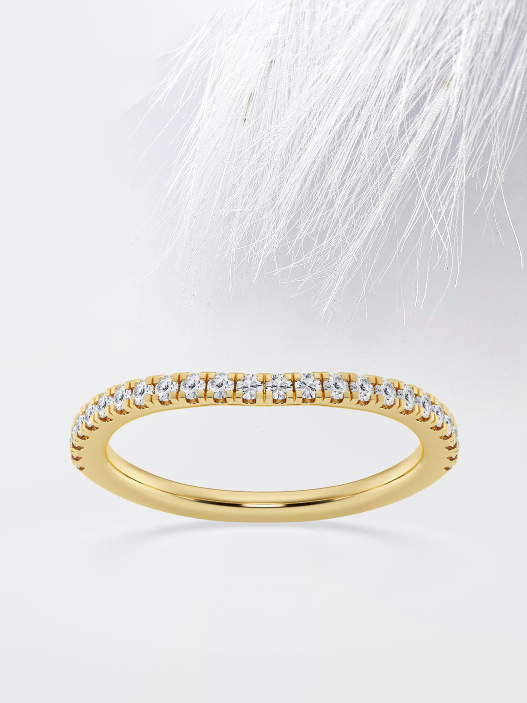 Round FG - VS2 Lab Grown Diamond Half Eternity Wedding Band - Doozy Diamonds