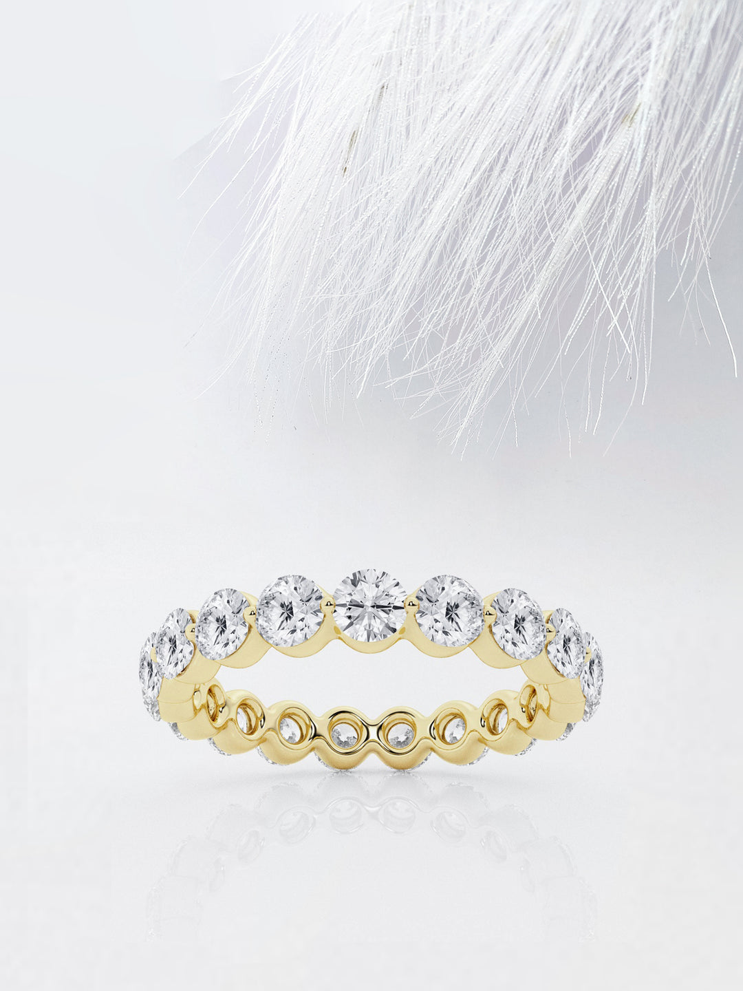 Round FG - VS2 Lab Grown Diamond Full Eternity Wedding Band - Doozy Diamonds