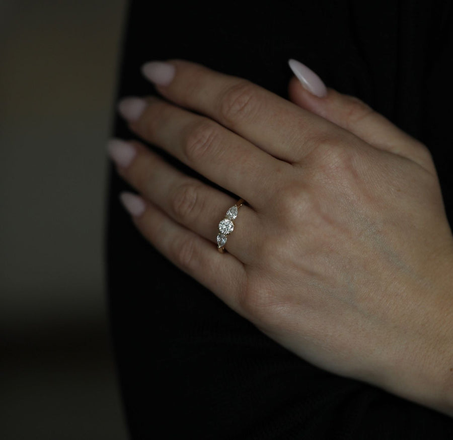 Buy 0.50CT round solitaire lab grown diamond engagement ring online