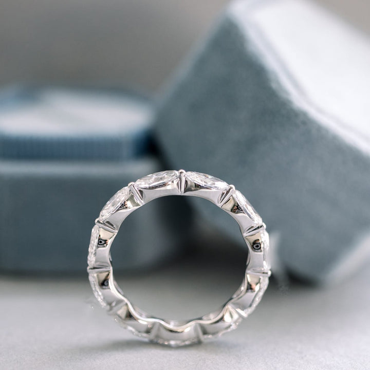 Marquise East - West DE - VS1 Lab Grown Diamond Eternity Band - Doozy Diamonds
