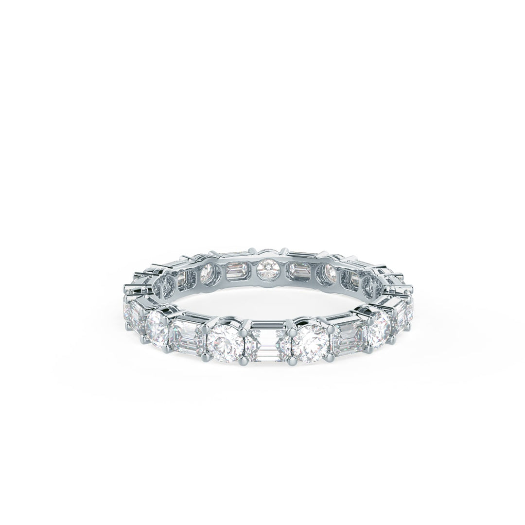 Emerald & Round DE - VS1 Lab Grown Diamond Eternity Band - Doozy Diamonds