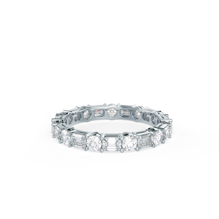 Emerald & Round DE - VS1 Lab Grown Diamond Eternity Band - Doozy Diamonds