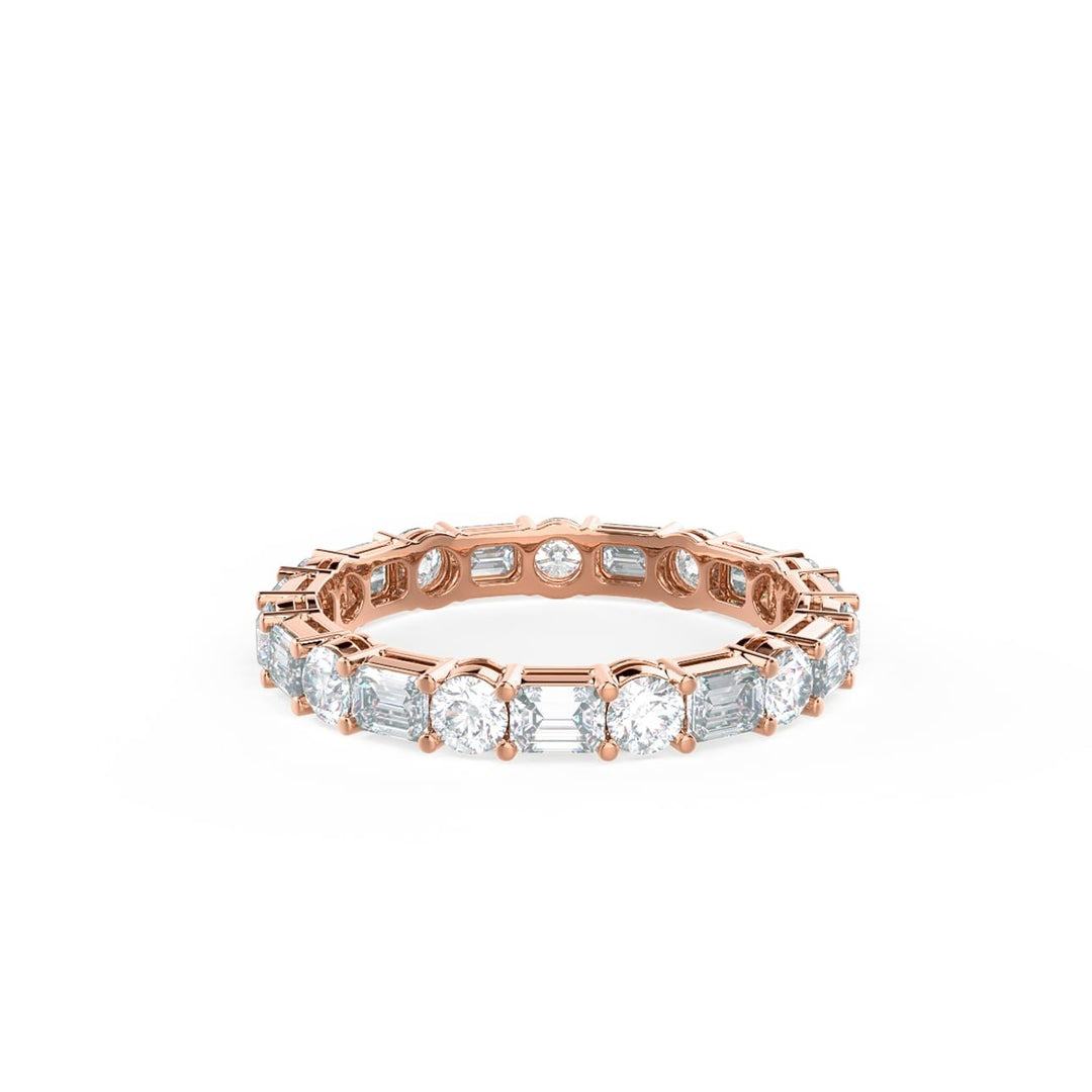 Emerald & Round DE - VS1 Lab Grown Diamond Eternity Band - Doozy Diamonds