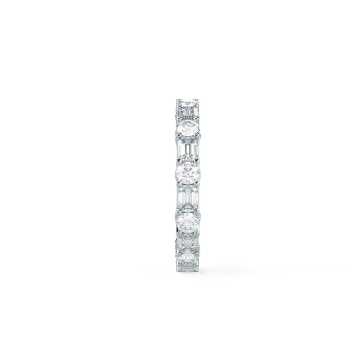 Emerald & Round DE - VS1 Lab Grown Diamond Eternity Band - Doozy Diamonds