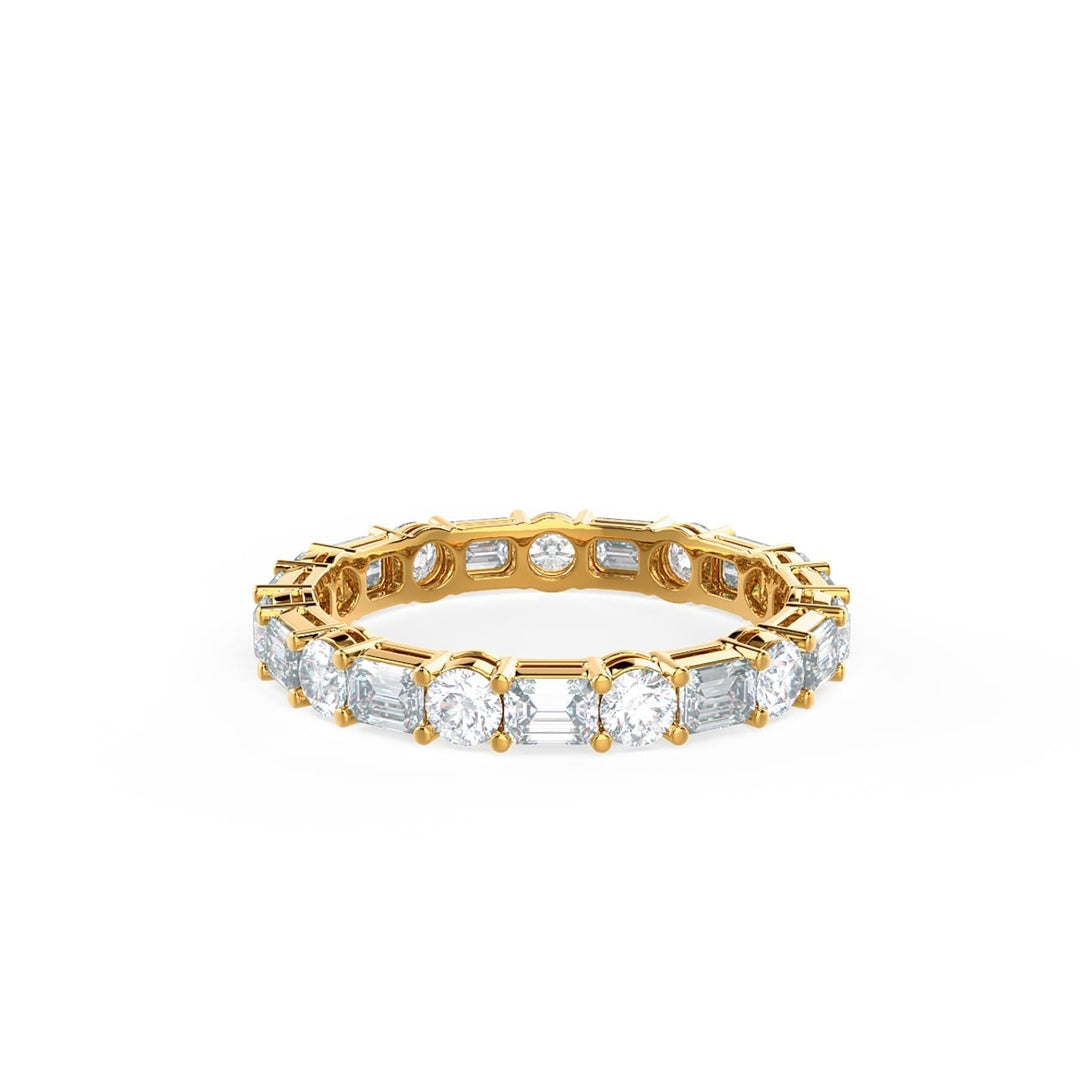 Emerald & Round DE - VS1 Lab Grown Diamond Eternity Band - Doozy Diamonds