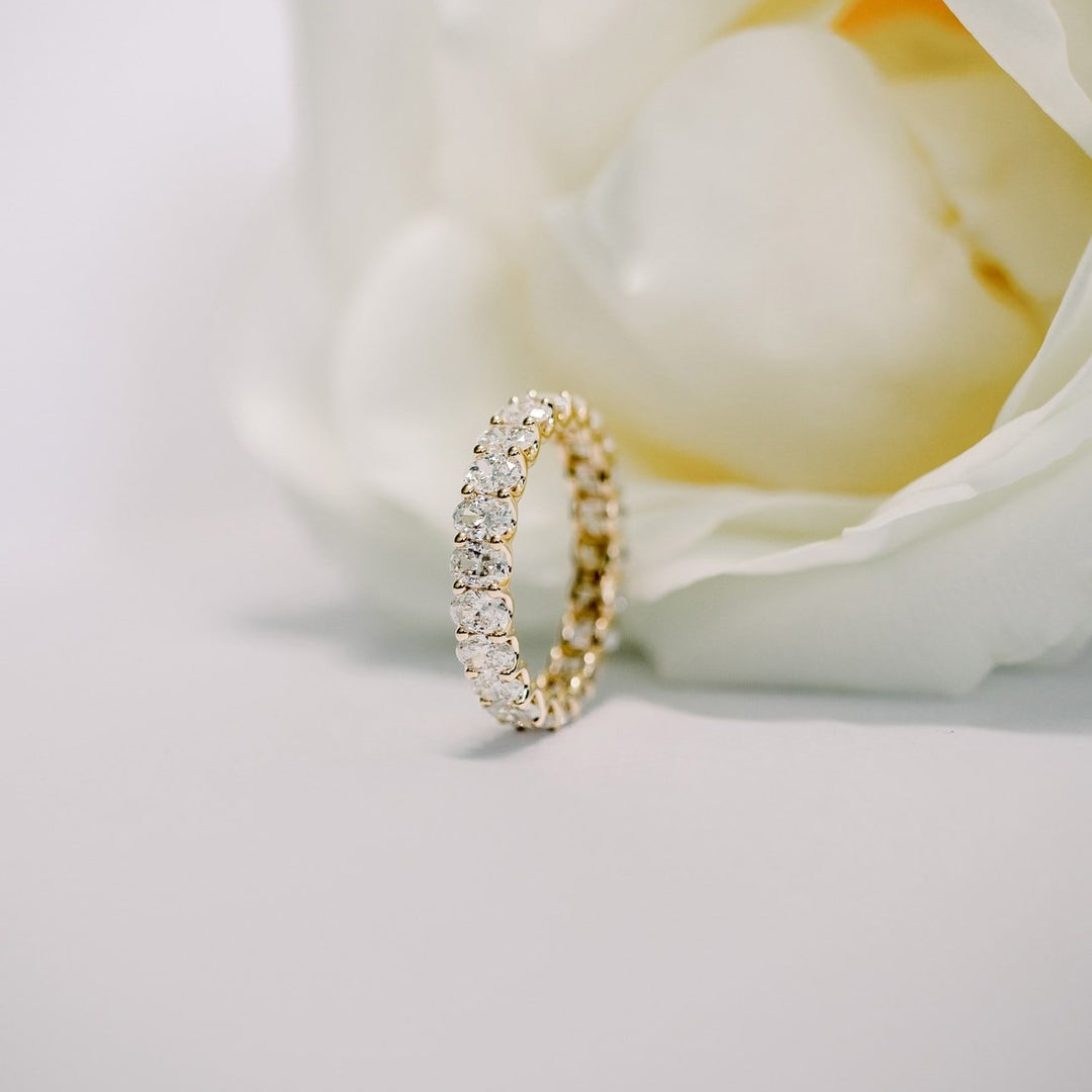 Oval DE - VS1 Lab Grown Diamond Full Eternity Wedding Band - Doozy Diamonds