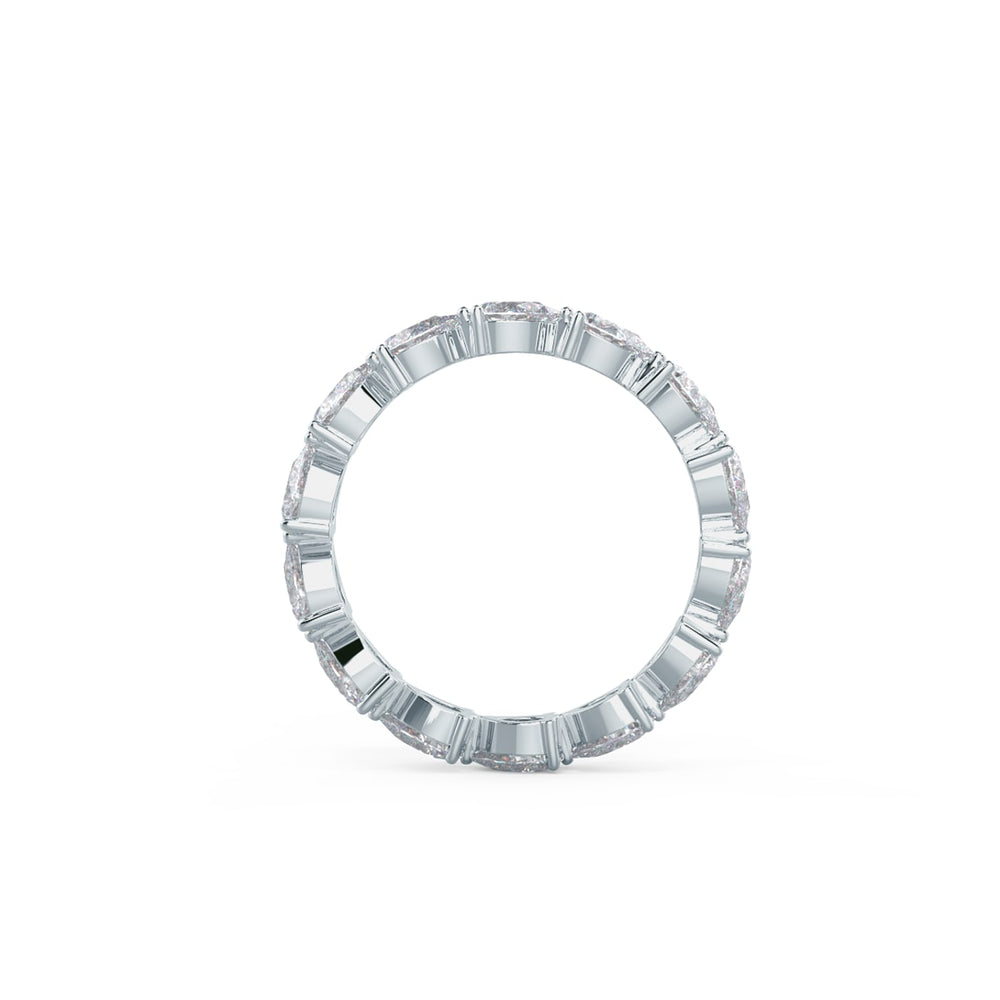 Pear Cut East - West DE - VS1 Lab Grown Diamond Full Eternity Wedding Band - Doozy Diamonds