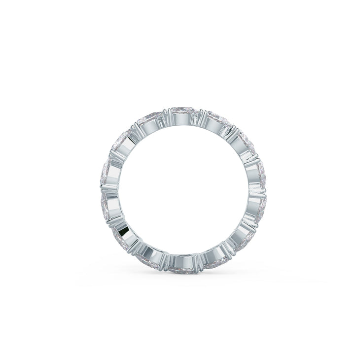Pear Cut East - West DE - VS1 Lab Grown Diamond Full Eternity Wedding Band - Doozy Diamonds