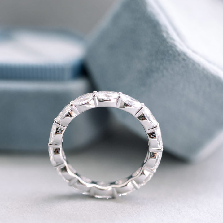Oval DE - VS1 Lab Grown Diamond Full Eternity Wedding Band - Doozy Diamonds