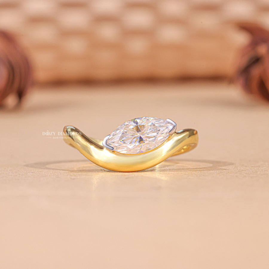 Discover marquise solitaire lab grown diamond engagement ring online