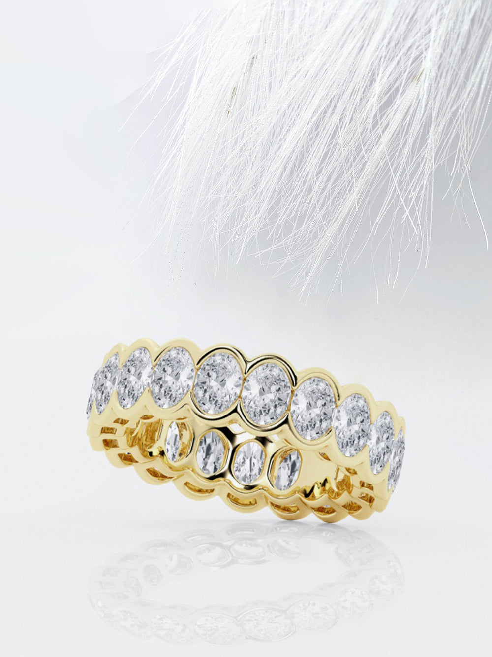 Oval FG - VS2 Lab Grown Diamond Bezel Set Eternity Band - Doozy Diamonds