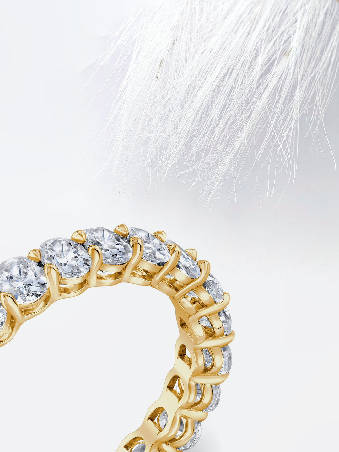 Oval FG - VS1 Lab Grown Diamond Full Eternity Wedding Band - Doozy Diamonds