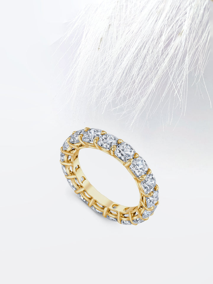 Cushion FG - VS1 Lab Grown Diamond Full Eternity Wedding Band - Doozy Diamonds