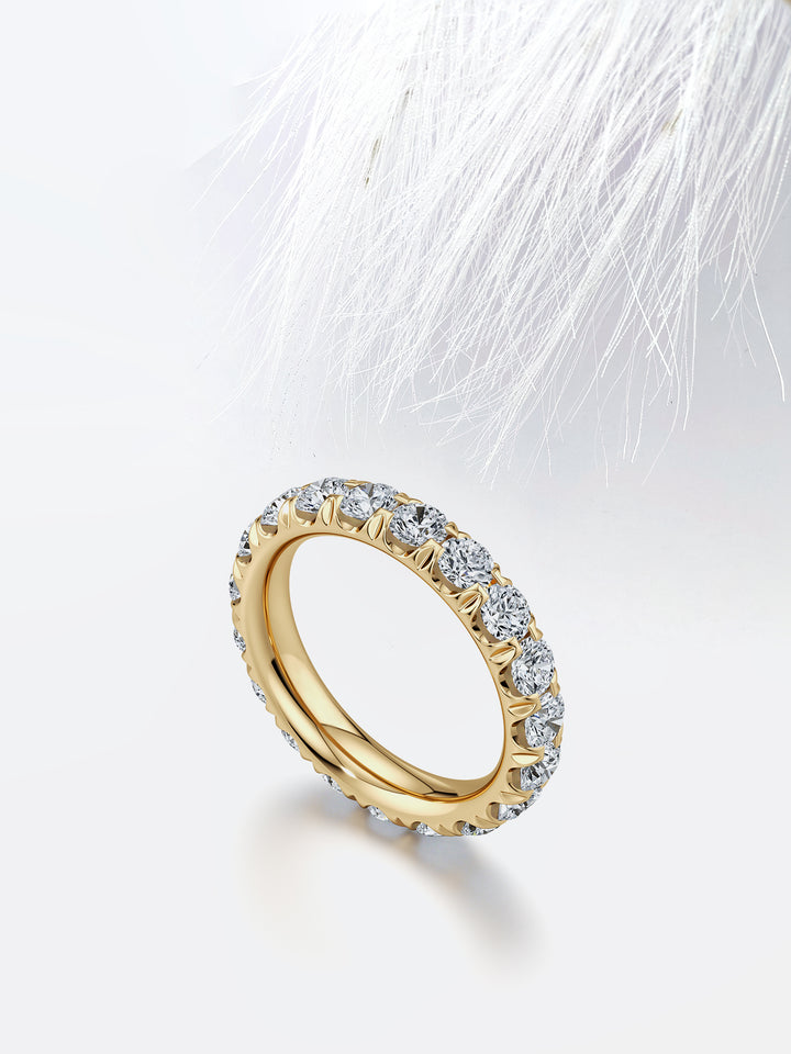 Round FG - VS1 Lab Grown Diamond Eternity Stacking Band - Doozy Diamonds
