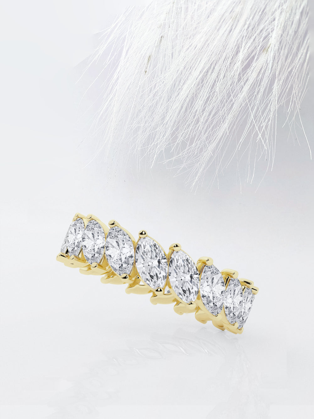 Marquise FG - VS2 Lab Grown Diamond Full Eternity Wedding Band - Doozy Diamonds