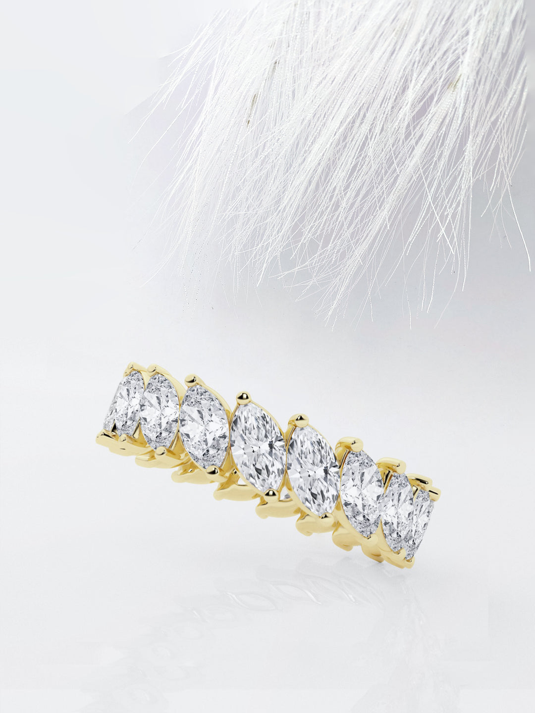 Marquise FG - VS2 Lab Grown Diamond Full Eternity Wedding Band - Doozy Diamonds
