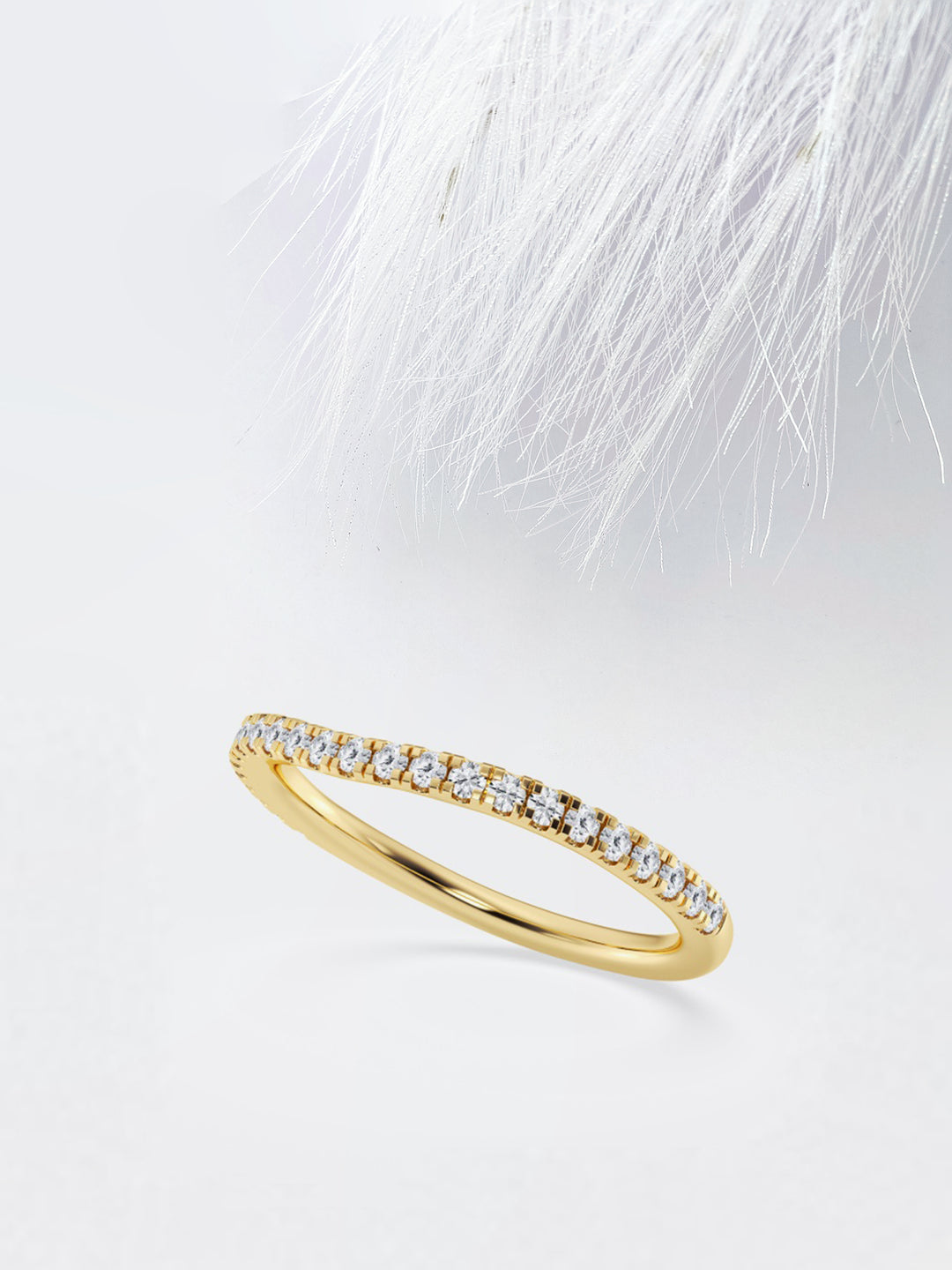 Round FG - VS2 Lab Grown Diamond Curved Eternity Band - Doozy Diamonds