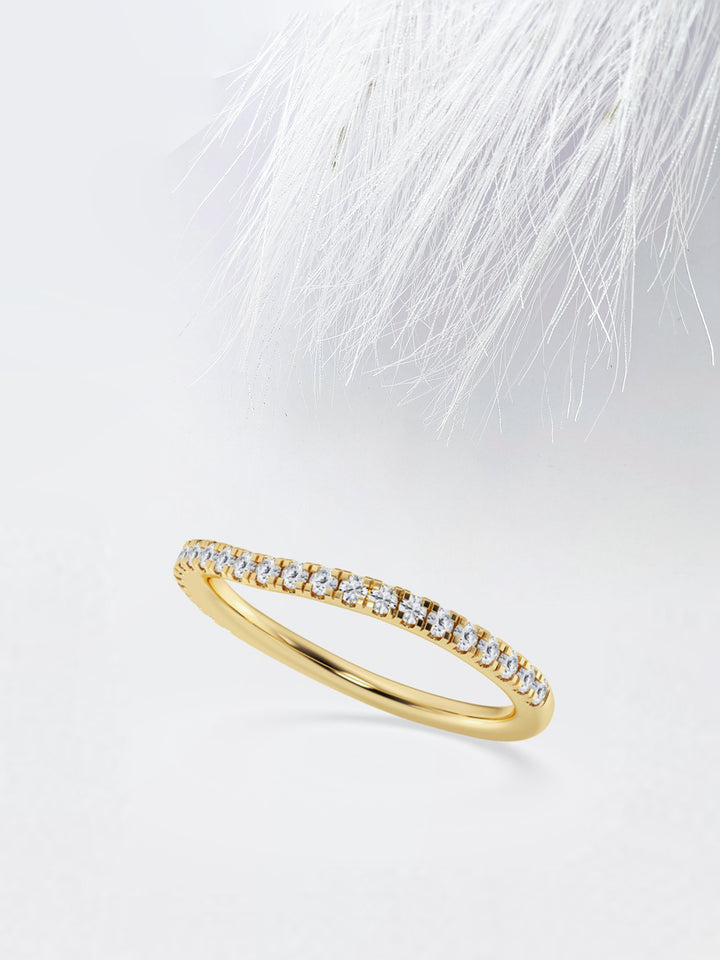 Round FG - VS2 Lab Grown Diamond Curved Eternity Band - Doozy Diamonds