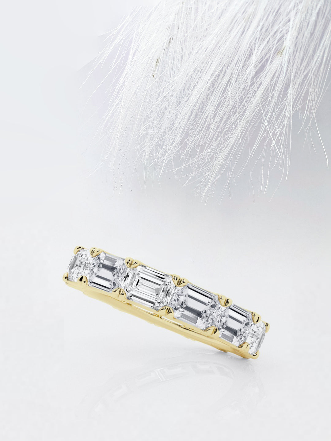 Emerald East - West FG - VS2 Lab Grown Diamond Full Eternity Wedding Band - Doozy Diamonds
