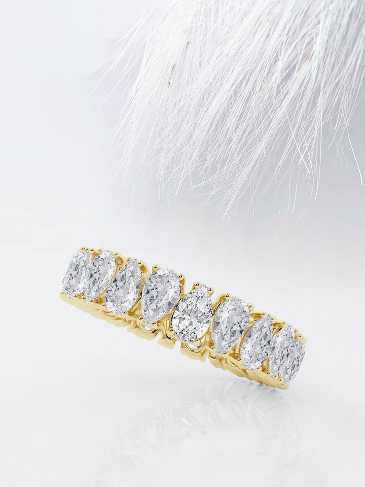 Pear FG - VS2 Lab Grown Diamond Alternative Eternity Band - Doozy Diamonds